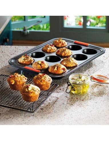 Muffin Tray Set of 2, 6 Hole Muffin Tin Mould, Stainless Steel Cupcake  Baking Tray Pan, Bakeware for Yorkshire\\/Pudding\\/Brownies\\/Mince