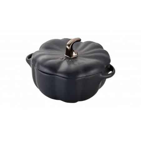 Cocotte abóbora preta de cerâmica da Staub - Mimocook