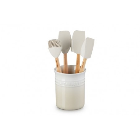 Set Pote utensílios e espátulas Craft em cerâmica de grés Le Creuset - Mimocook