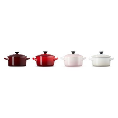 Juego de 4 mini cocottes Petits Fours de gres Le Creuset