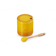 Pote para mel Signature de cerâmica com colher Le Creuset - Mimocook