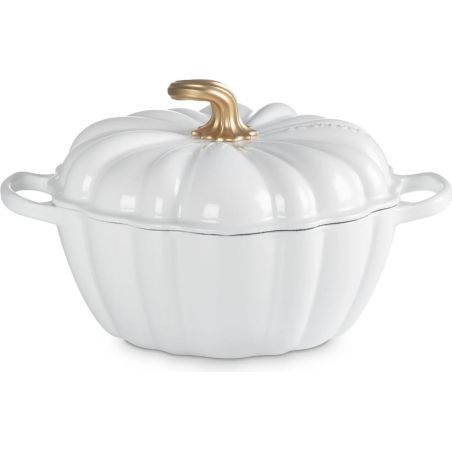 Cocotte Citrouille Blanche de Le Creuset