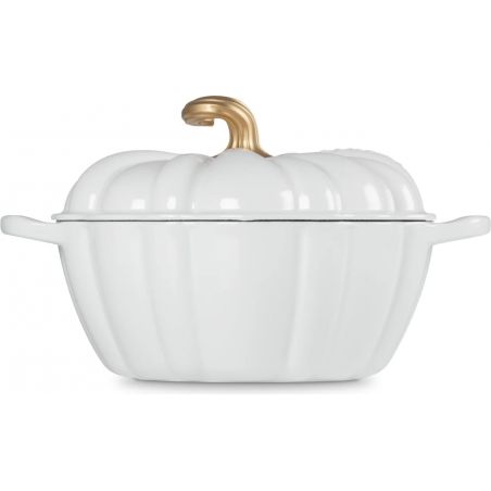 Cocotte Citrouille Blanche de Le Creuset