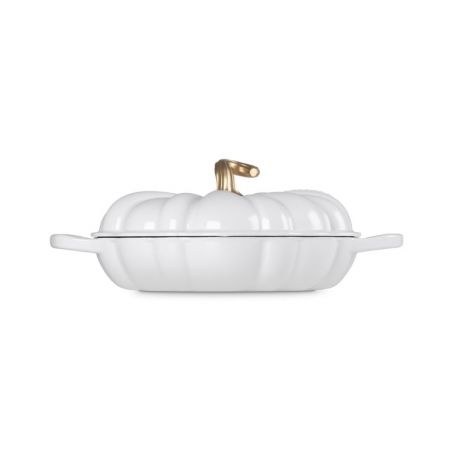 Cocotte citrouille blanche de Le Creuset