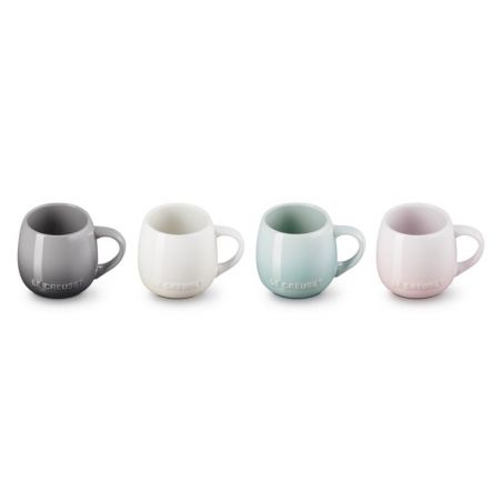 Le Creuset Stoneware Coupe Set of 4 Mugs