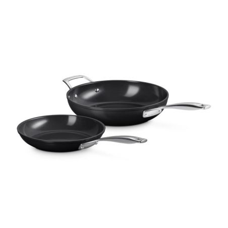 Set Poêle 24cm et Sauteuse 28cm Céramique Essentielle Anti-Adhérente Le Creuset