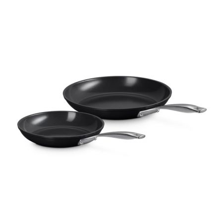 Le Creuset Essential Keramik-Antihaft 2-teiliges flaches Pfannenset 24/28cm