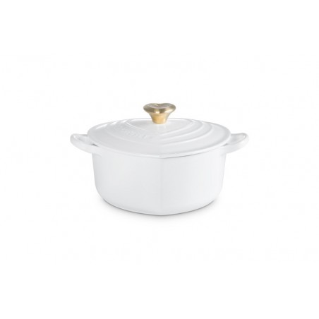 Tacho cocotte coração branco Le Creuset - Mimocook