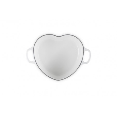 Tacho cocotte coração branco Le Creuset - Mimocook