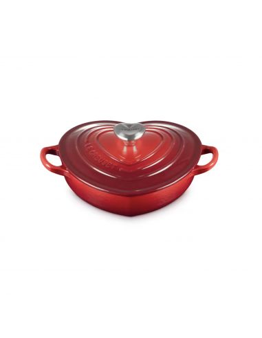 Caçarola baixa coração em ferro fundido Le Creuset