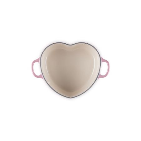 Cocotte Cœur en fonte émaillée avec bouton cœur Blanc Le Creuset