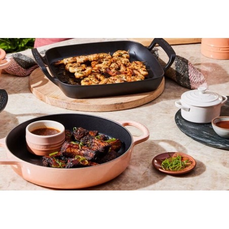 Assador quadrado BBQ Outdoor em ferro fundido Le Creuset - Mimocook