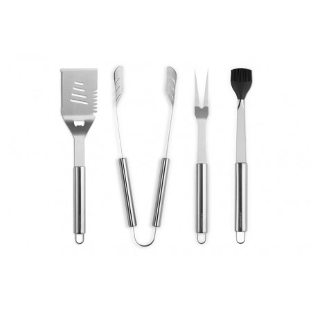 Set 4 utensílios BBQ em aço inoxidável com bolsa Le Creuset - Mimocook